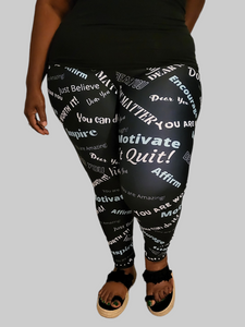 All-Over Print Plus Size Leggings